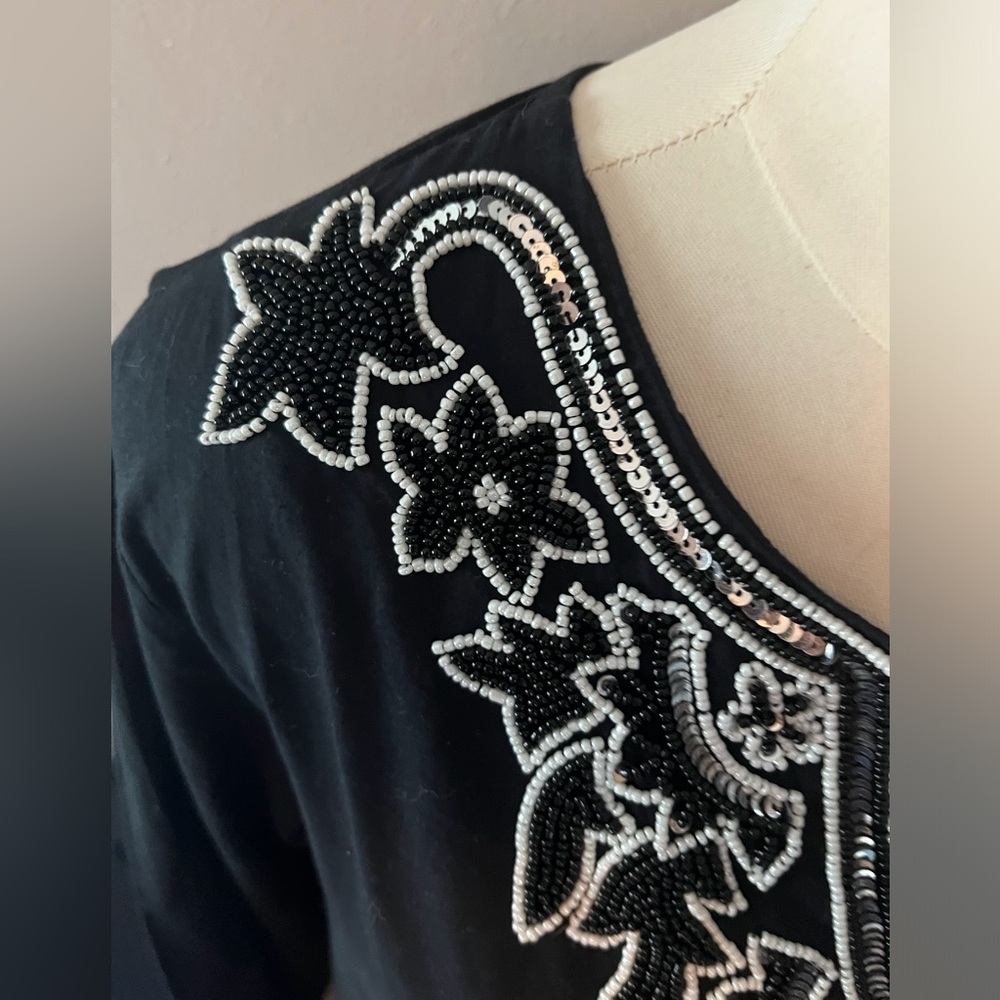 Island Republic Beaded Tunic 100% cotton size X-LARGE - Picture 4 of 9